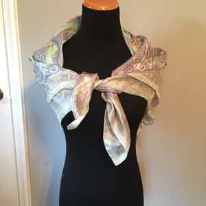 Light Green Silk Scarf